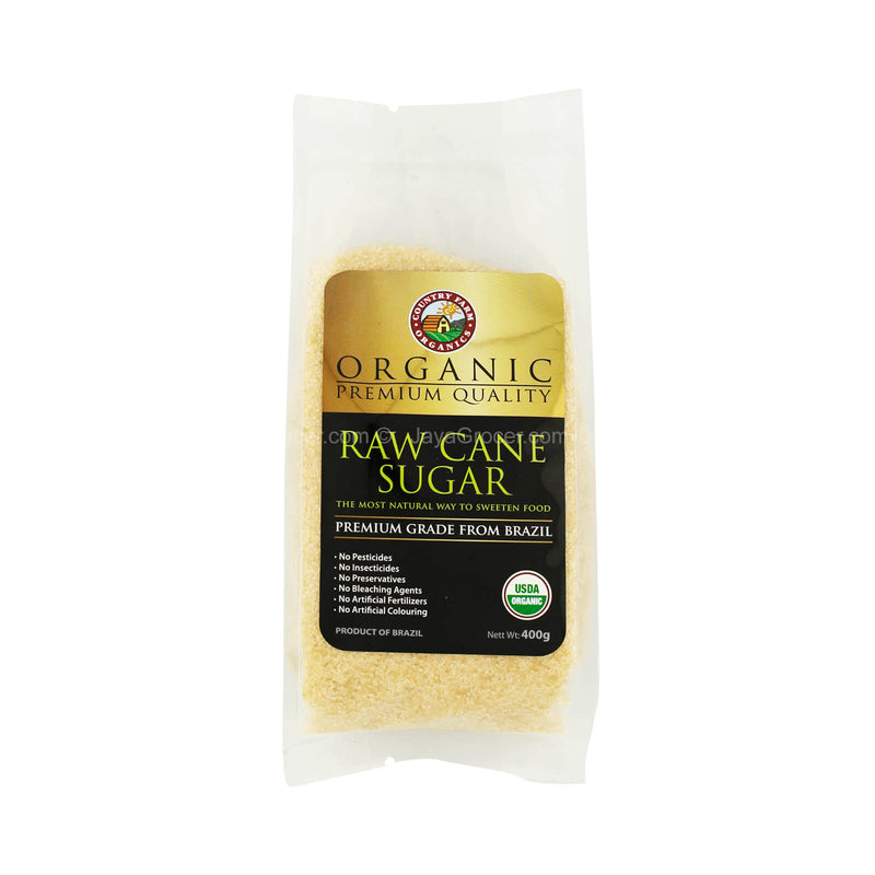 Country Farm Organic Raw Cane Sugar 400g