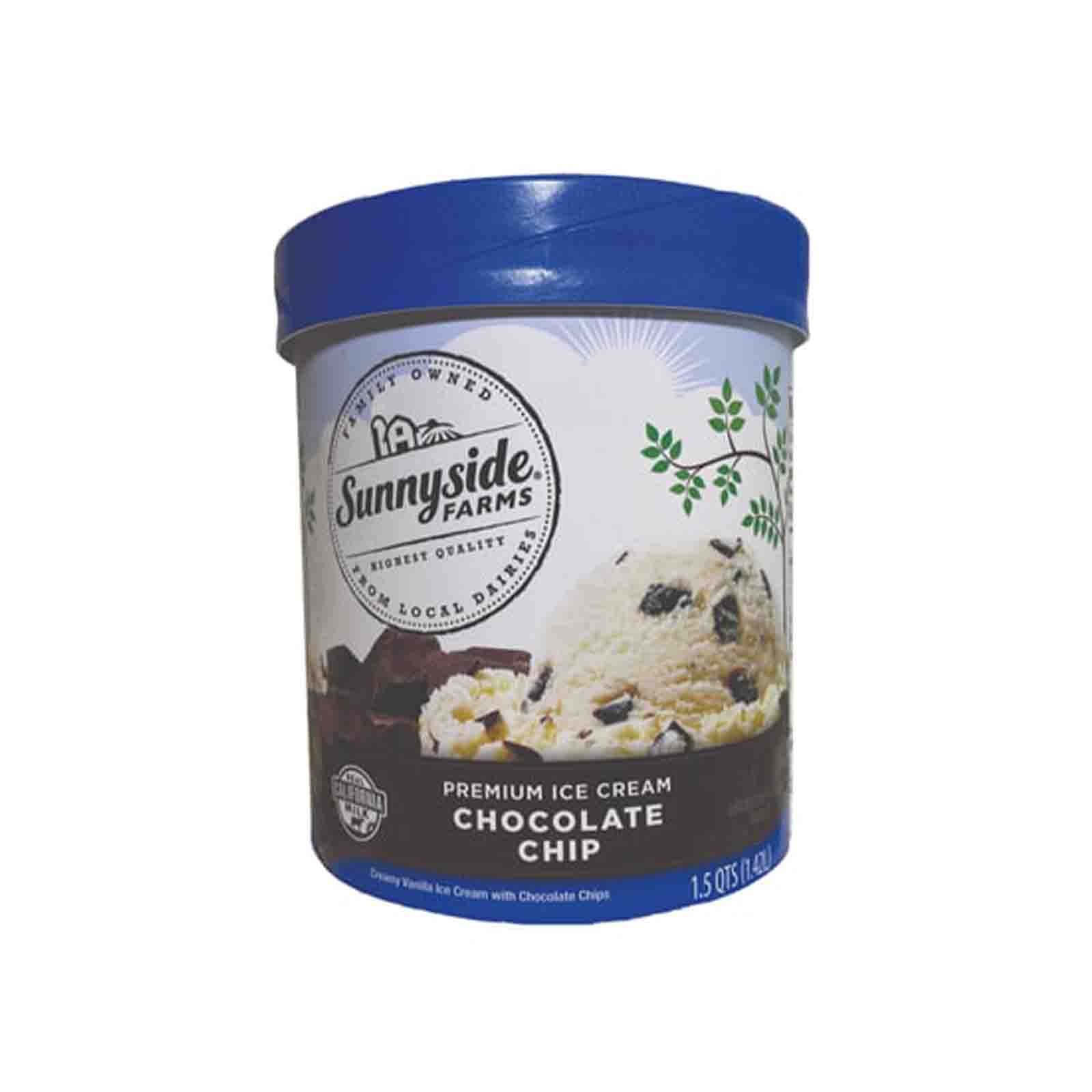 Sunnyside Farms Premium Mint Chocolate Chip Ice Cream 1.65L