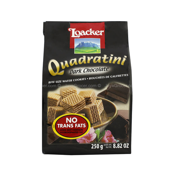 Loacker Quadratini Dark Chocolate Wafer Cookies 250g (highest price)