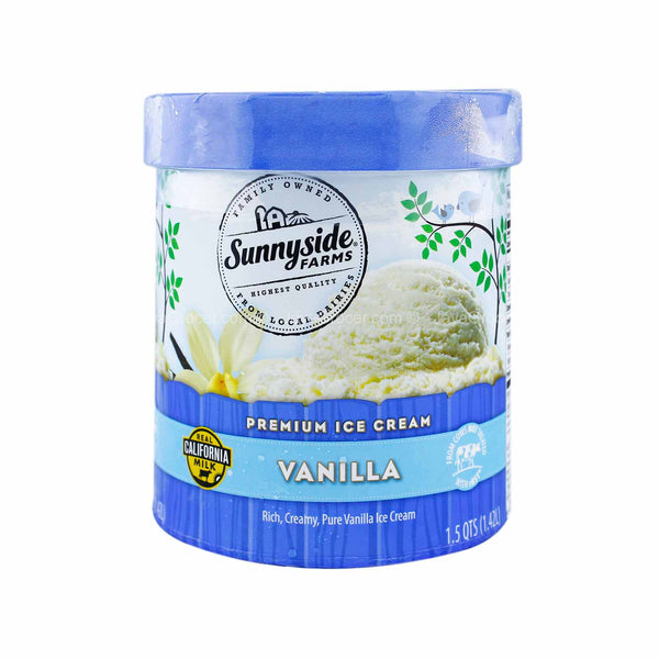 Sunnyside Round Vanilla Ice Cream 1.42L (highest price)