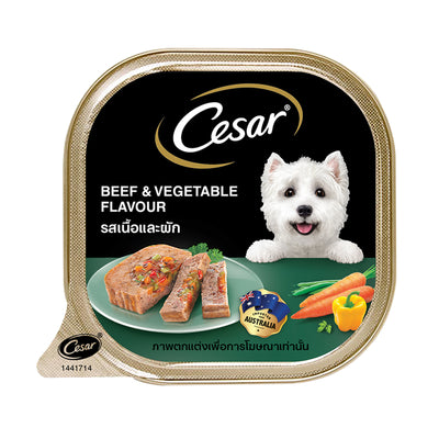 Cesar Beef And Vegetable Dog Food 100g