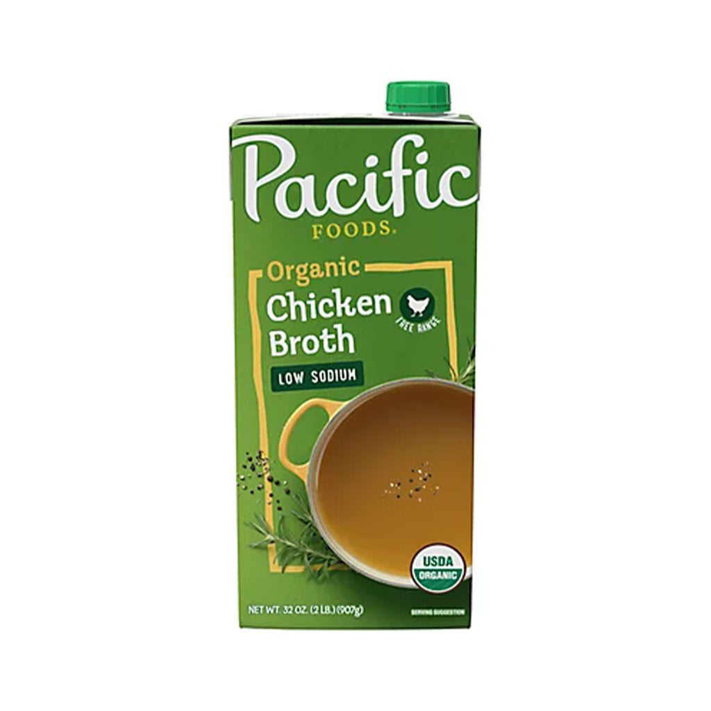 Pacific Low Sodium Free Range Chicken Broth 946ml