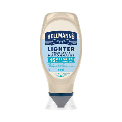 Hellmanns Squeeze Lighter than Light Mayonnaise 430ml