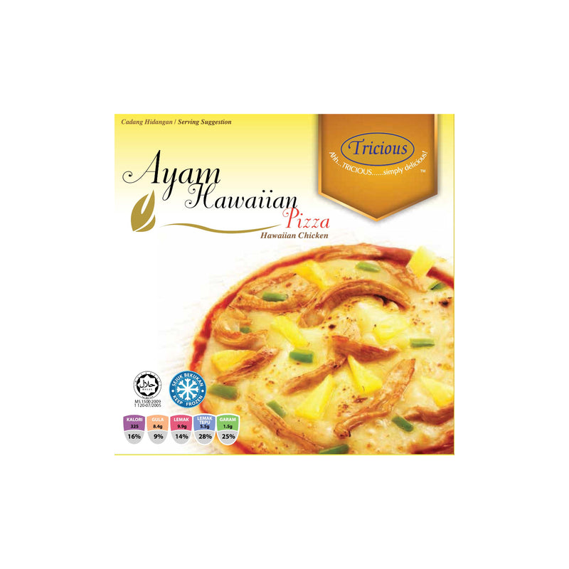 Tricious 6 Inches Hawaiian Chicken Frozen Pizza 140g