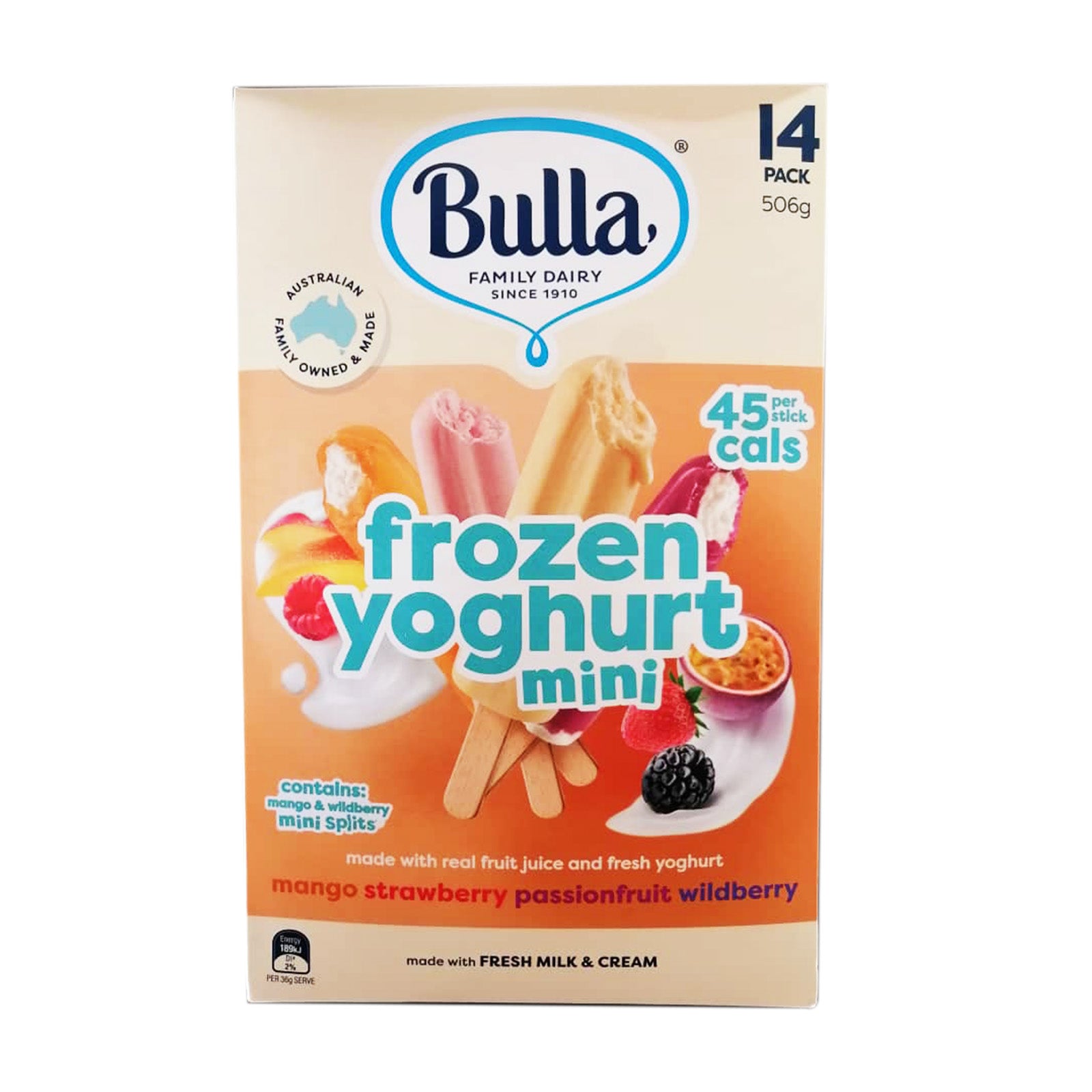 Bulla Mini Frozen Yogurt (97% Fat Free and Reduced Sugar) 1pack