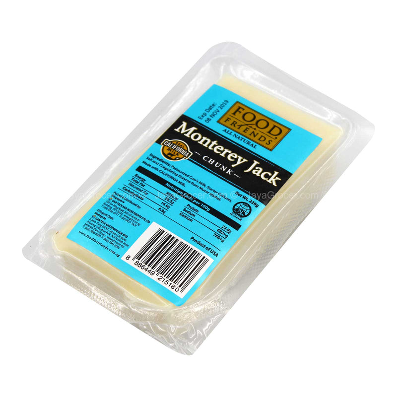 Food For Friends Monterey Jack Chunk Cheese 226g