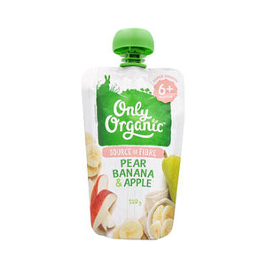 Only Organic Pear Banana & Apple 120g