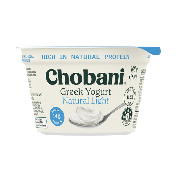 Chobani Natural Light Greek Yogurt 160g (highest price)