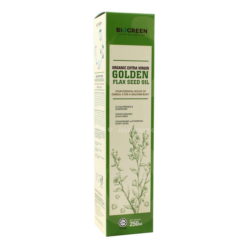Biogreen Extra Virgin Golden Flax Seed Oil 250ml