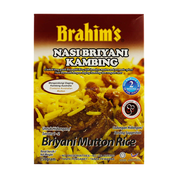 Brahim's Briyani Mutton Rice 250g (highest price)