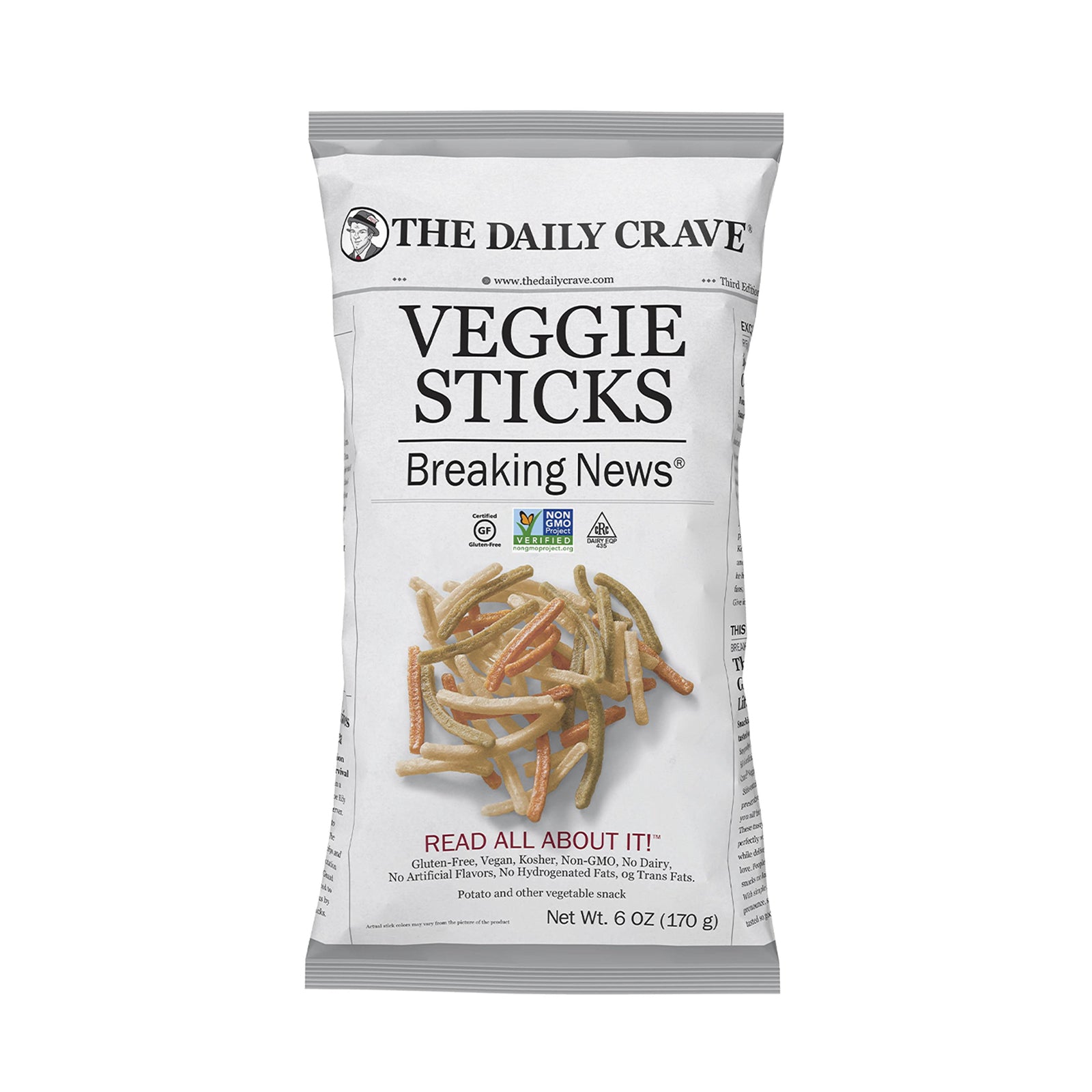 The Daily Crave Veggie Sticks 170g