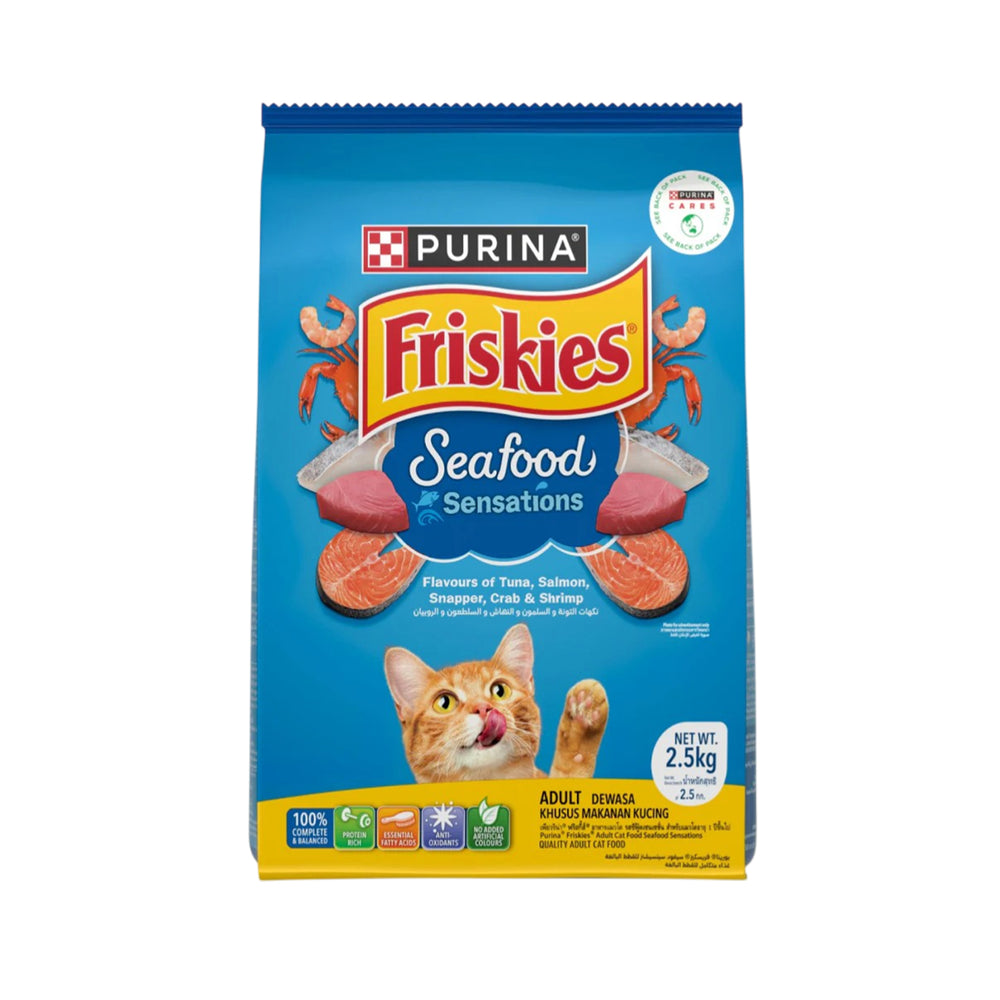 Friskies Adult Seafood Sensations Dry Cat Food 2.5kg