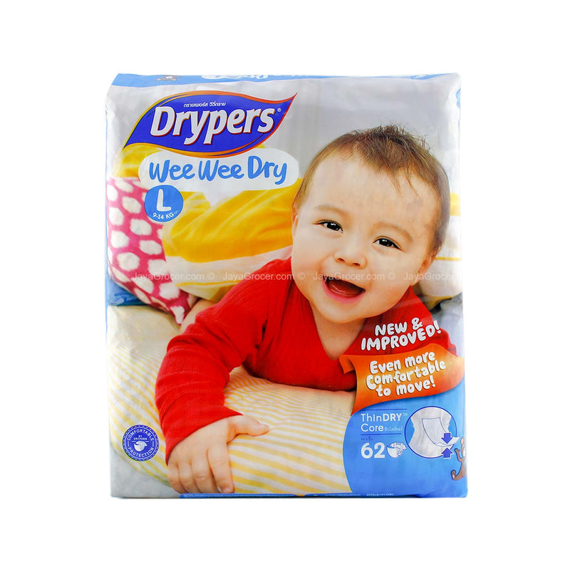 Drypers Wee Wee Dry Mega Pack (Large) 58pcs/pack