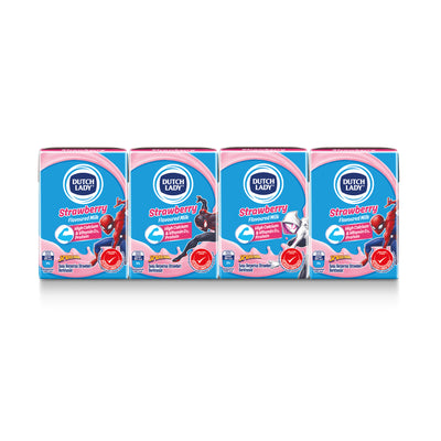 Dutch Lady Milky Marvel Strawberry Flavour UHT Milk 125ml x 4