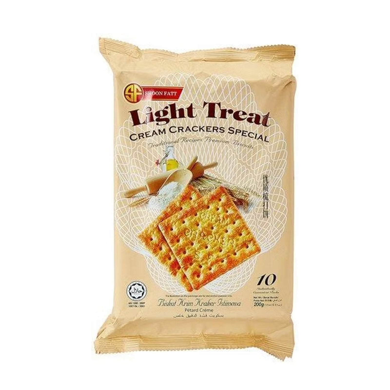 Shoon Fatt Light Treat Cream Crackers Special 200g