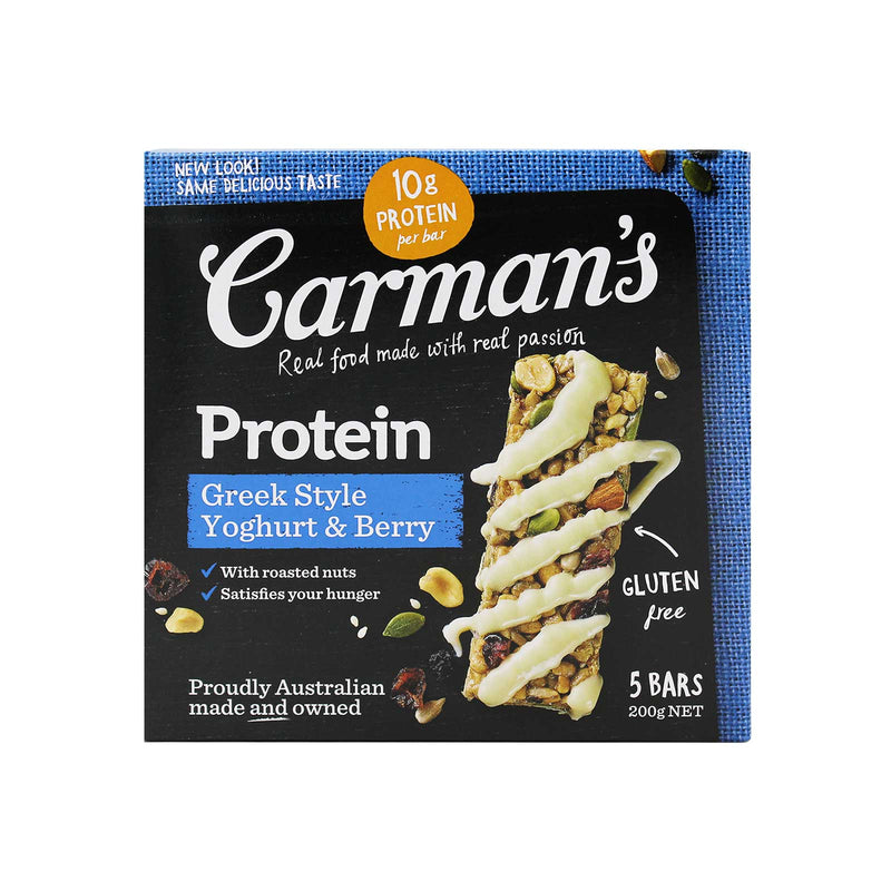 Carmans Greek Style Yoghurt and Berry Protein Bars 200g