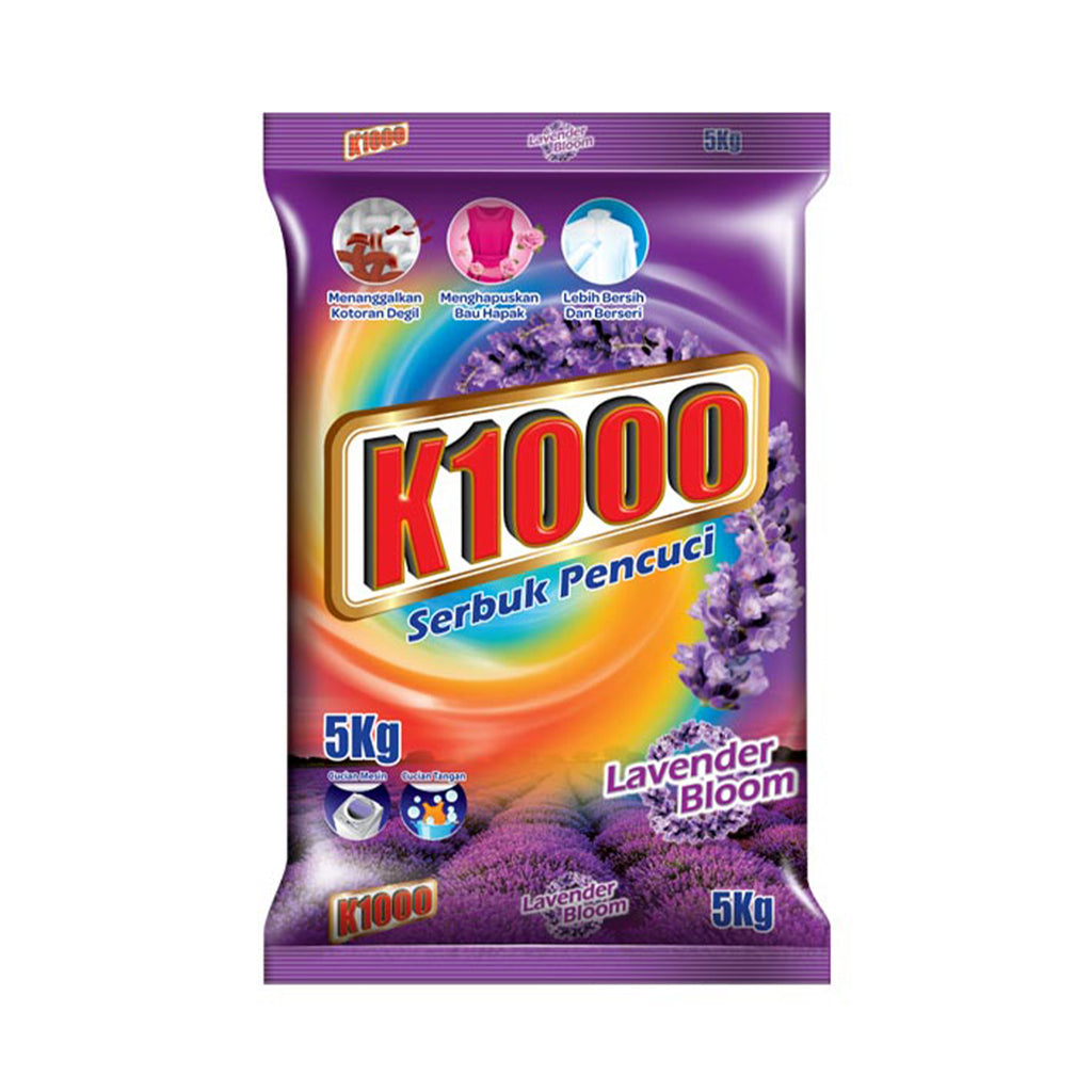 K1000 Lavender Bloom Detergent Powder 5kg