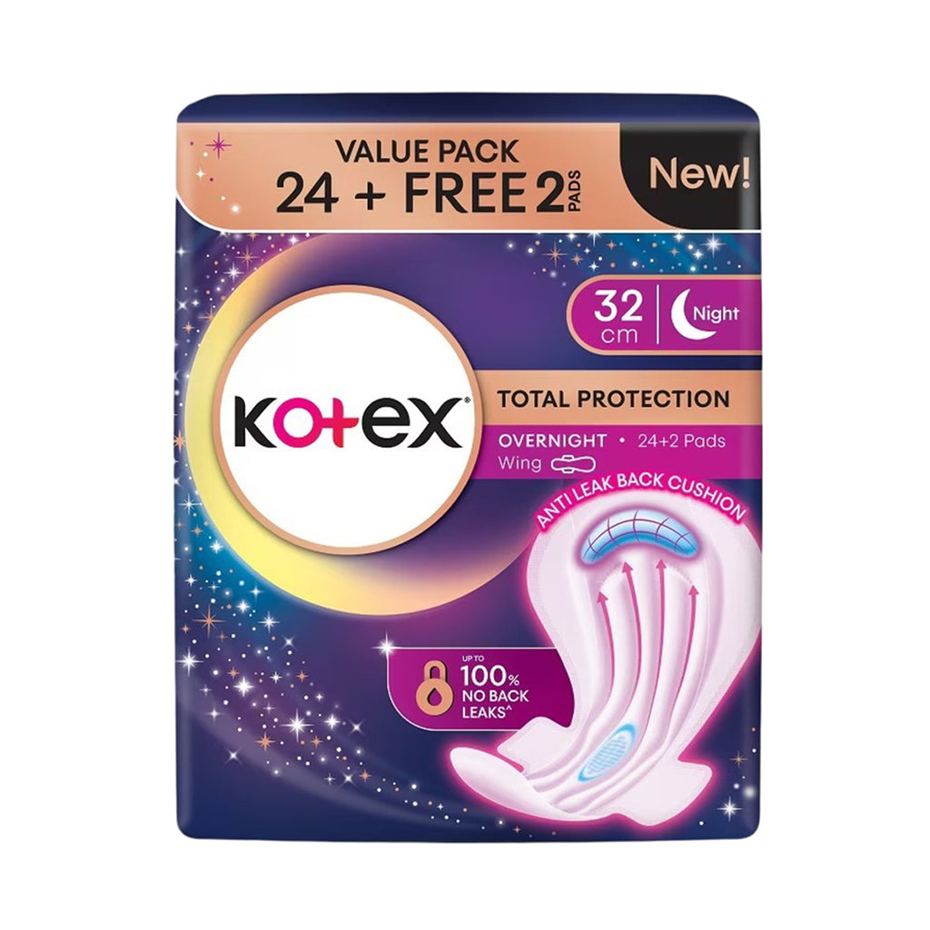 Kotex Soft and Smooth Proactive Guard Overnight Extra Long 32cm x 24sheets