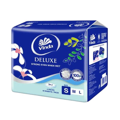 Vinda Deluxe 3Ply Softpack Tissue 50pcs x 4