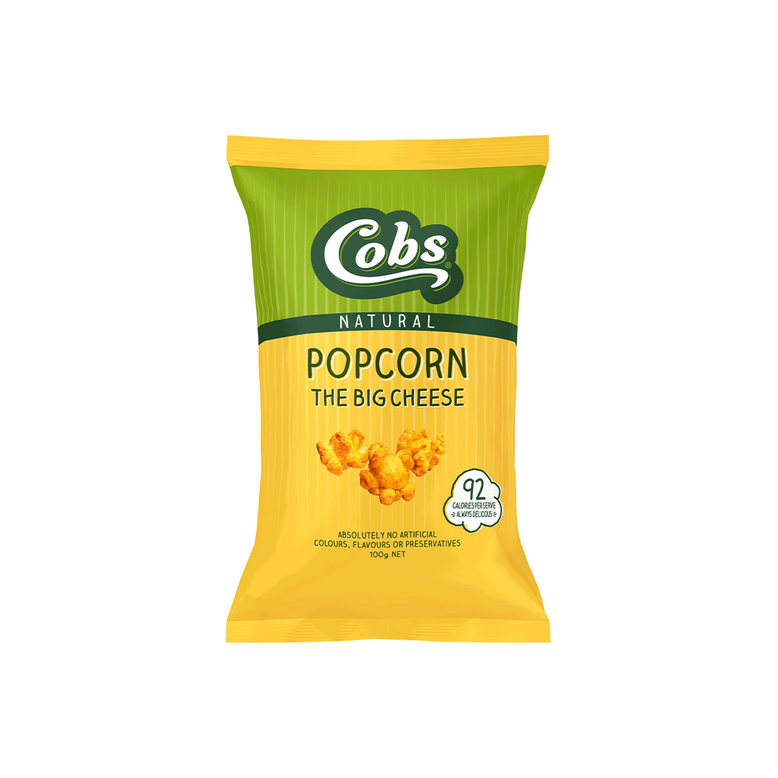 Cobs Natural Popcorn Cheddar Cheese 100g