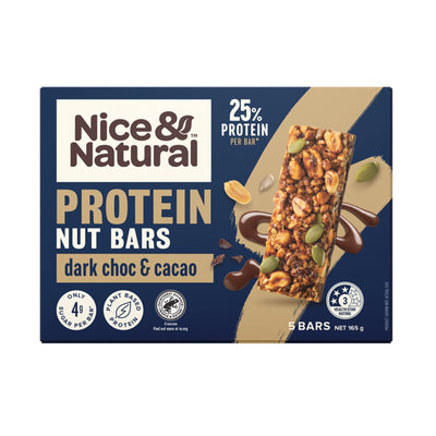 Nice and Natural Protein Bar Dark Chocolate Flavour 165g