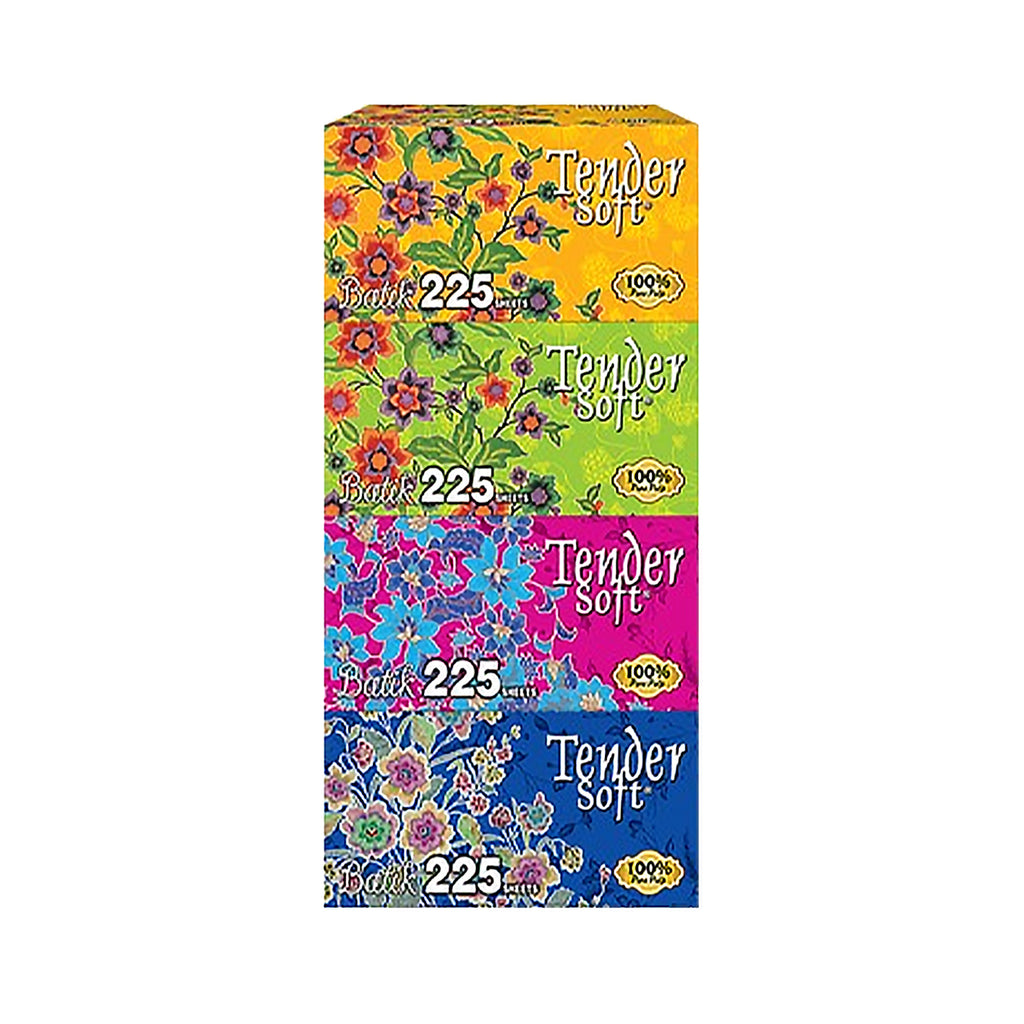 Tender Soft (Batik) 2ply Facial Tissue 225sheets x 4