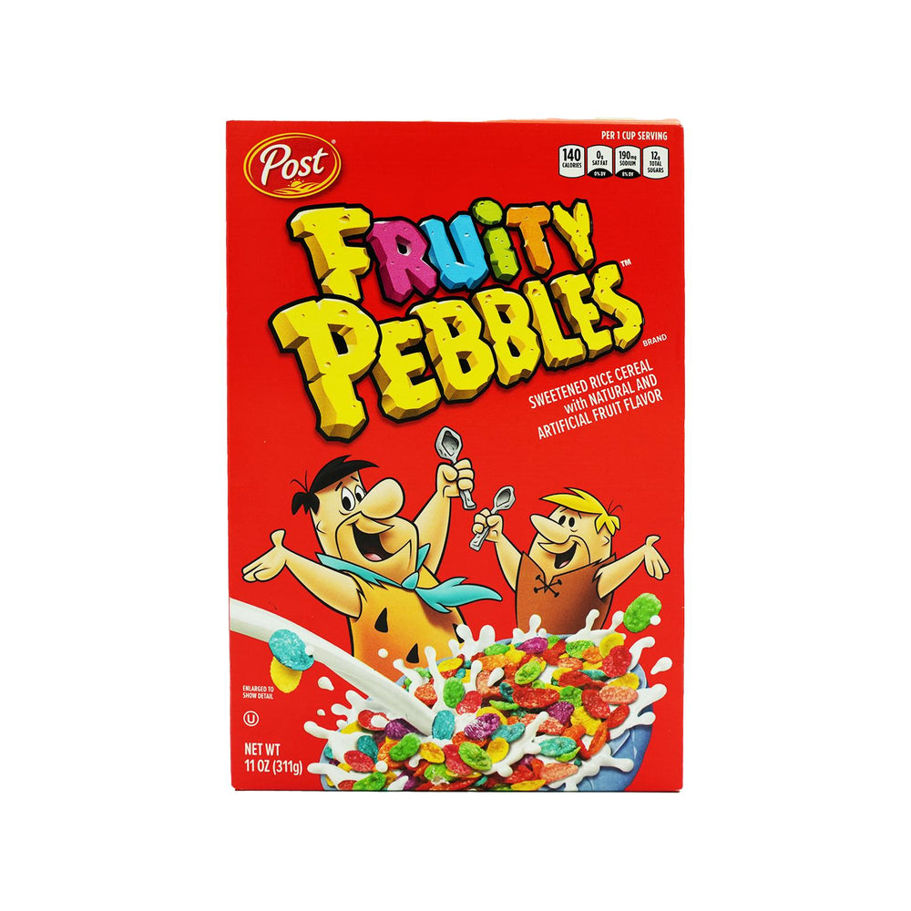 Post Fruity Pebbles Sweetened Rice Cereal Gluten Free 312g
