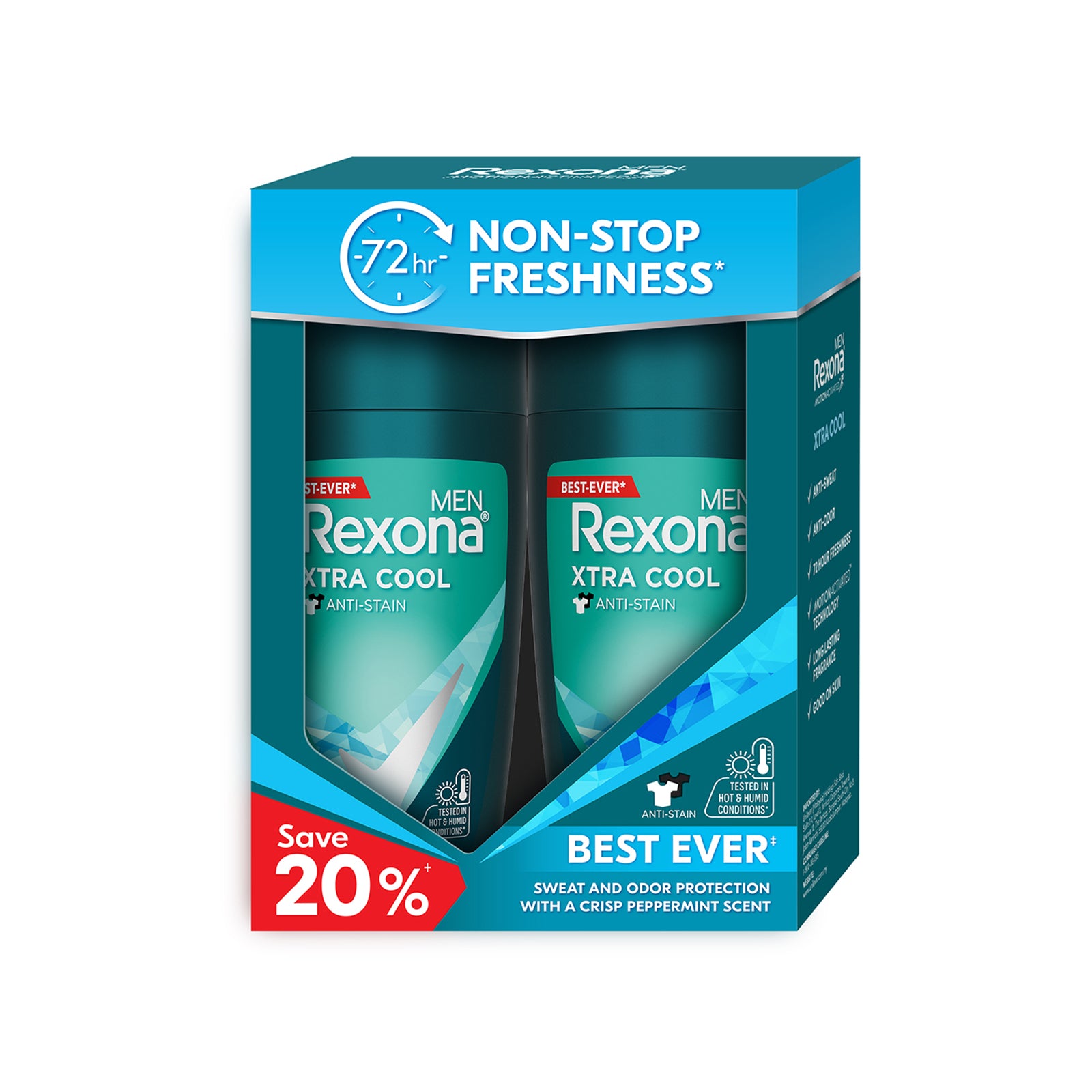 Rexona Men Xtra Cool Roll On 45ml x 2 – Jaya Grocer | Cyberjaya