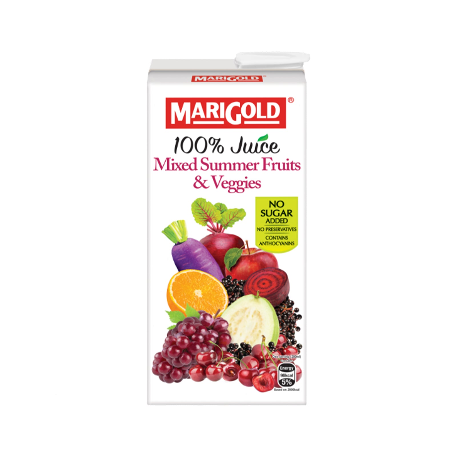Marigold 100% Juice Veggie Mixed Summer Fruits 1L