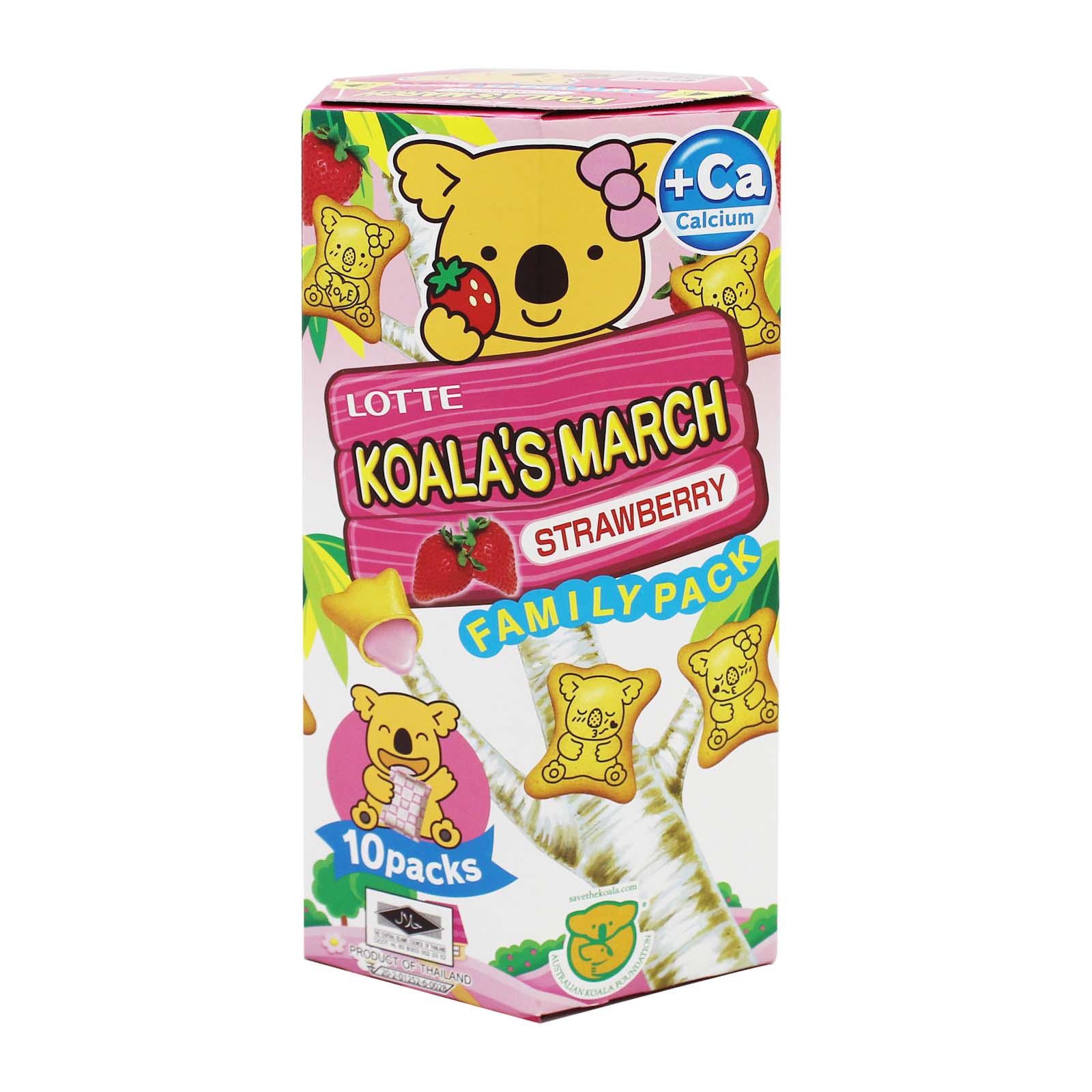 Lotte Koala's March Biscuit with Strawberry Filling 195g
