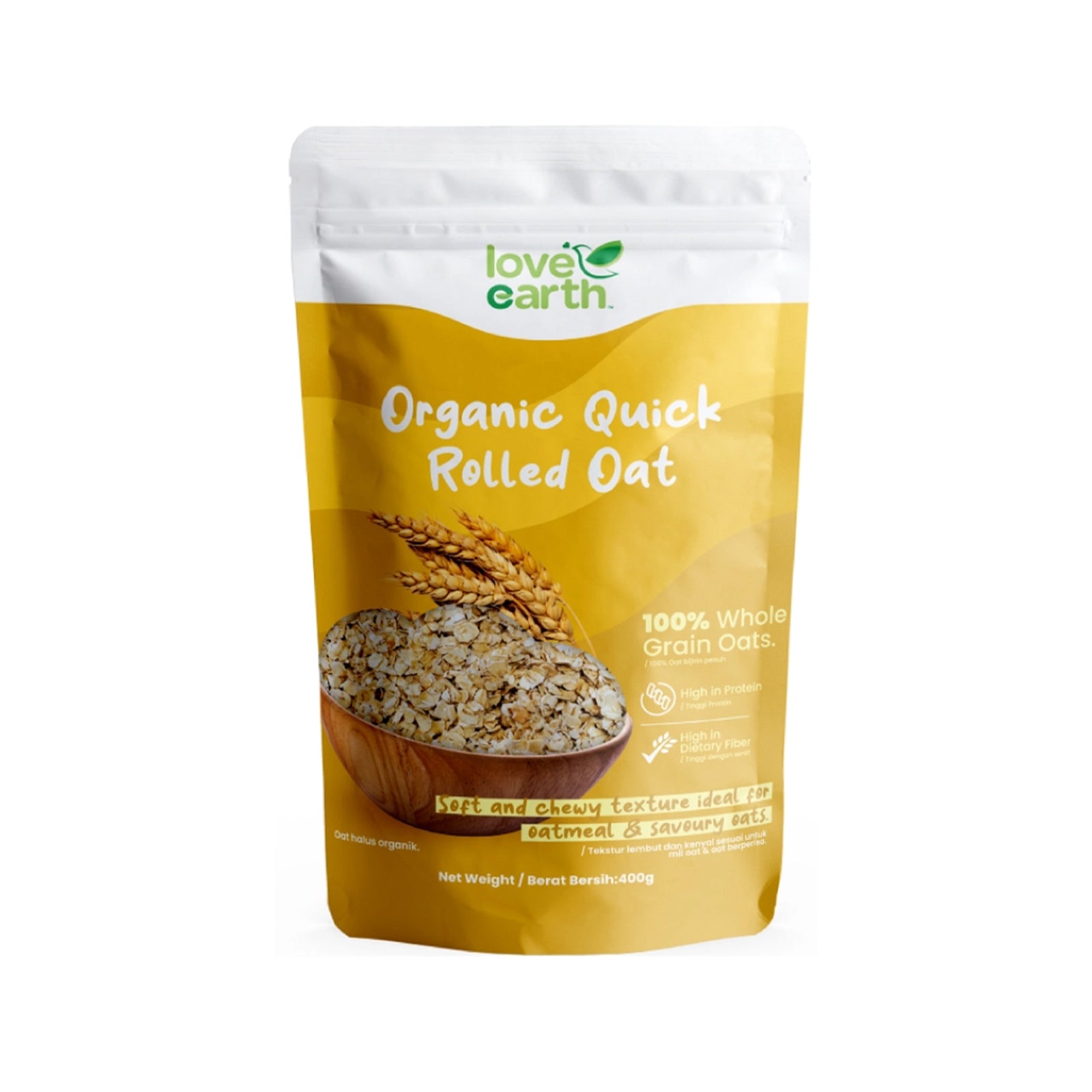 Love Earth Quick Rolled Oat 400g