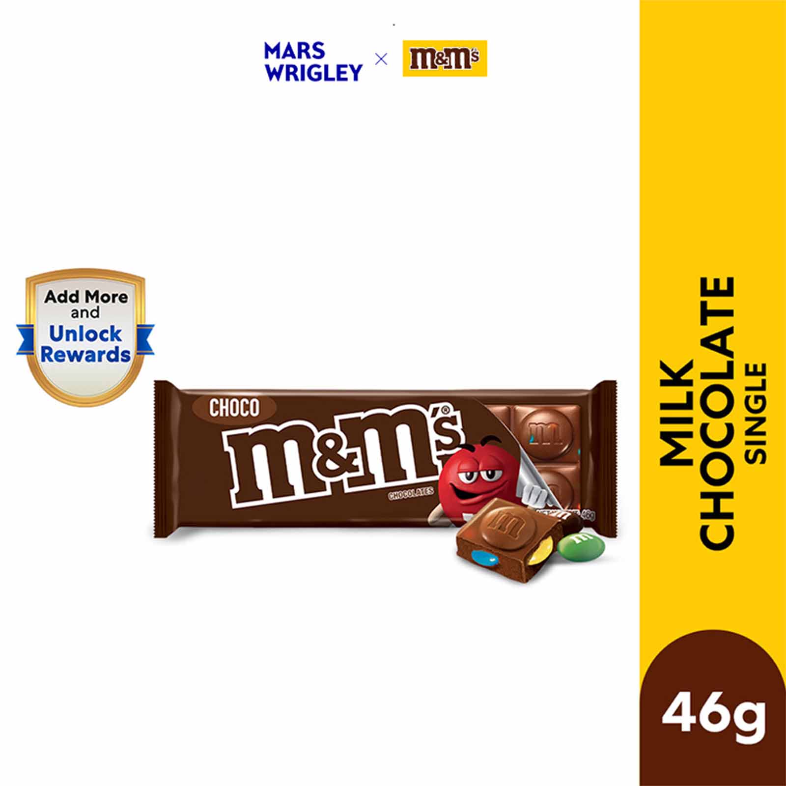 M&MÃ¢â‚¬â„¢s Mini Milk Chocolate Bar 46g