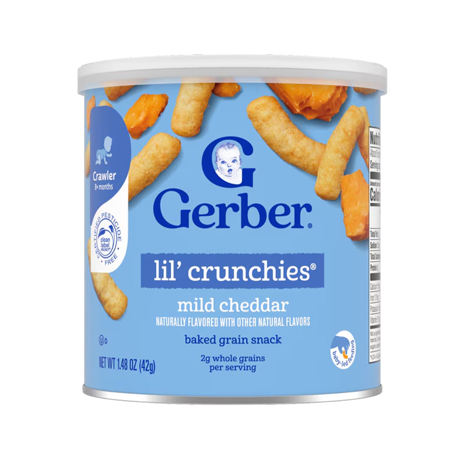 Gerber Lil Crunchies Cheddar Baby Snack 42g