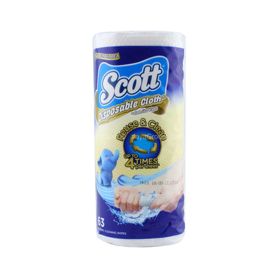Scott Cleaning Cloth Like Wipes 63sheets