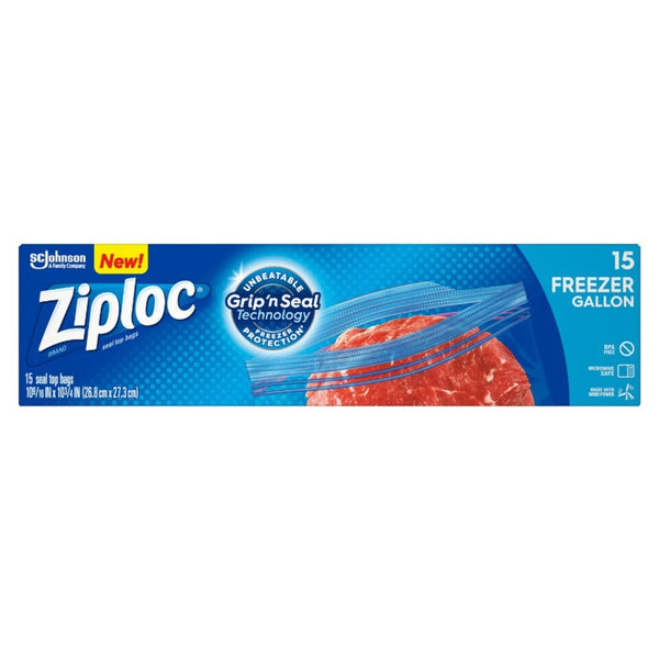 Ziploc Freezer Gallon Bag 15pcs/pack (highest price)