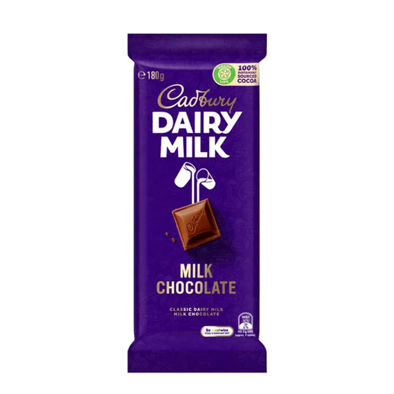 Cadbury Dairy Milk Chocolate Bar (Australia) 180g