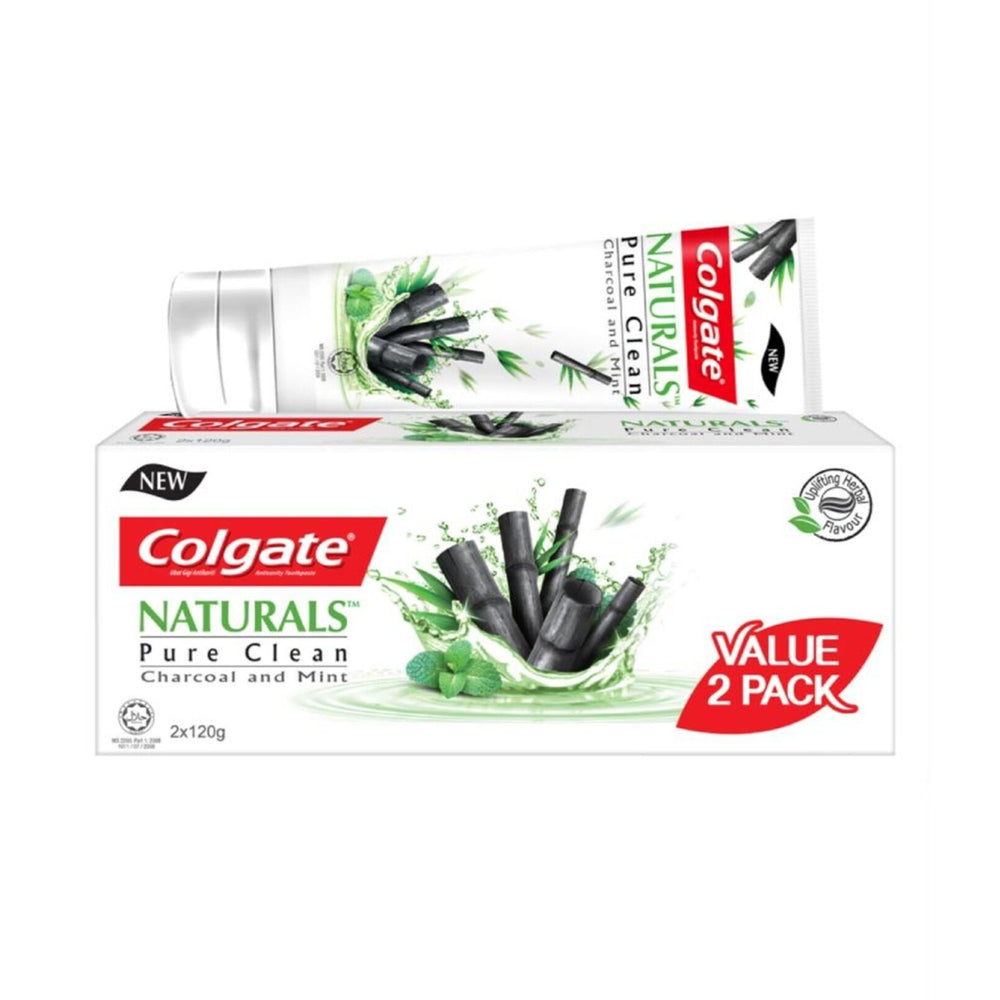 Colgate Naturals Pure Clean Charcoal and Mint Toothpaste 120g