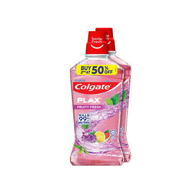 Plax Mouthwash Fruity Fresh Flavour 750ml