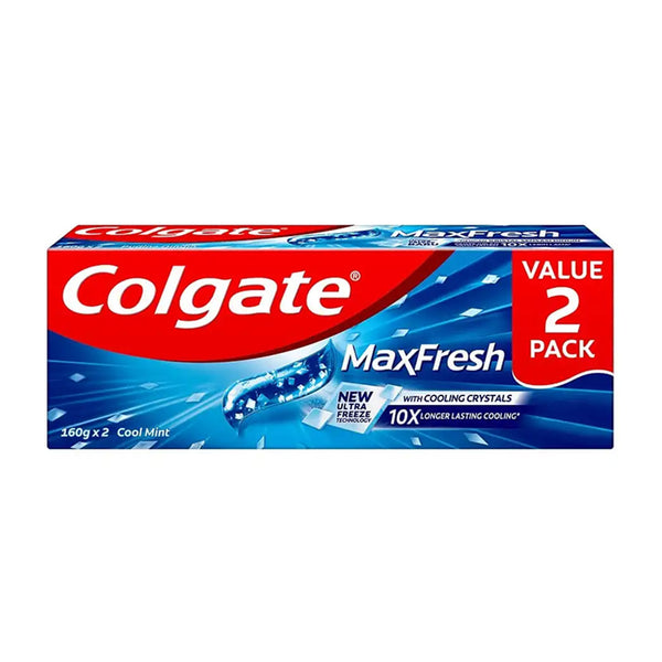 Colgate Max Fresh Cool Mint Toothpaste 160g x 2
