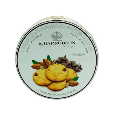 K.Harrodson Chocolate Chip and Almond Butter Cookies 400g
