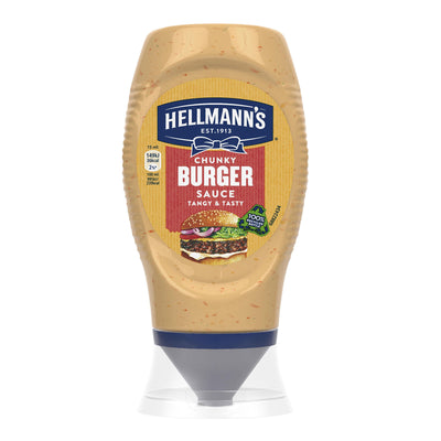 Hellmann's Chunky Burger Sauce Squeeze Bottle 256ml