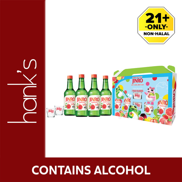 Jinro Grape Fruit Gift Pack 360ml x 4 (highest price)