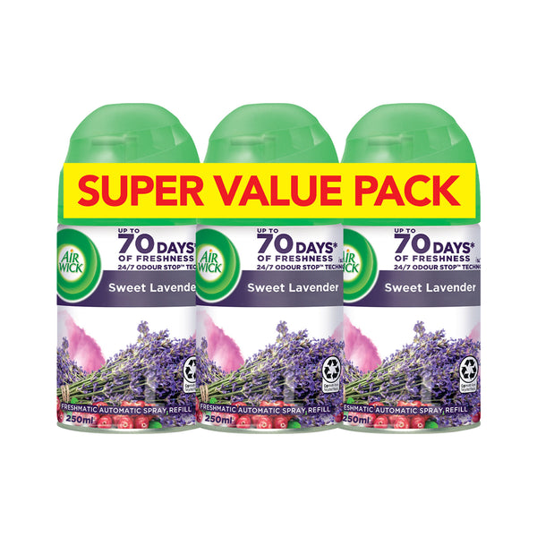 Air Wick Freshmatic Refills 2+1 Sweet Lavender 250ml (highest price)