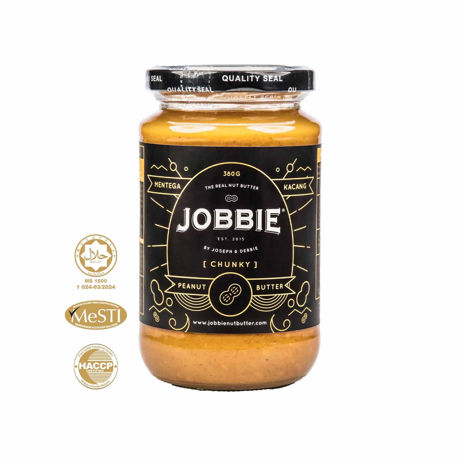 Jobbie Chunky Classic Peanut Butter 380g