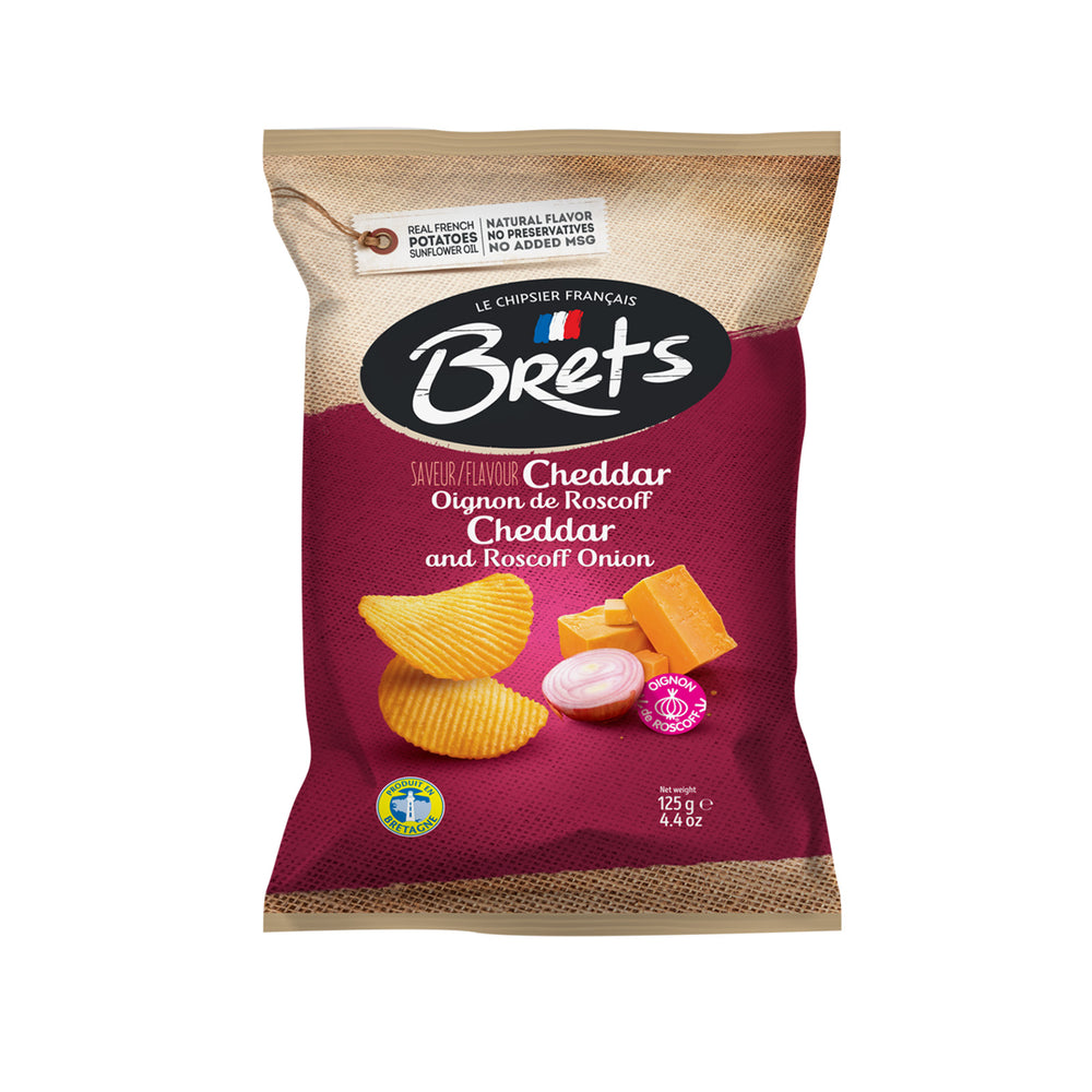 Bret's Chips Cheddar & Onion 125g