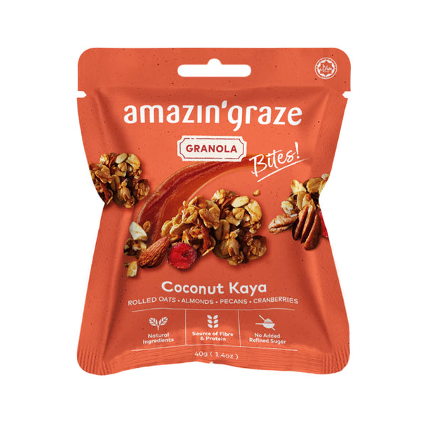 Amazin’ Graze Coconut Kaya Granola Bites 40g