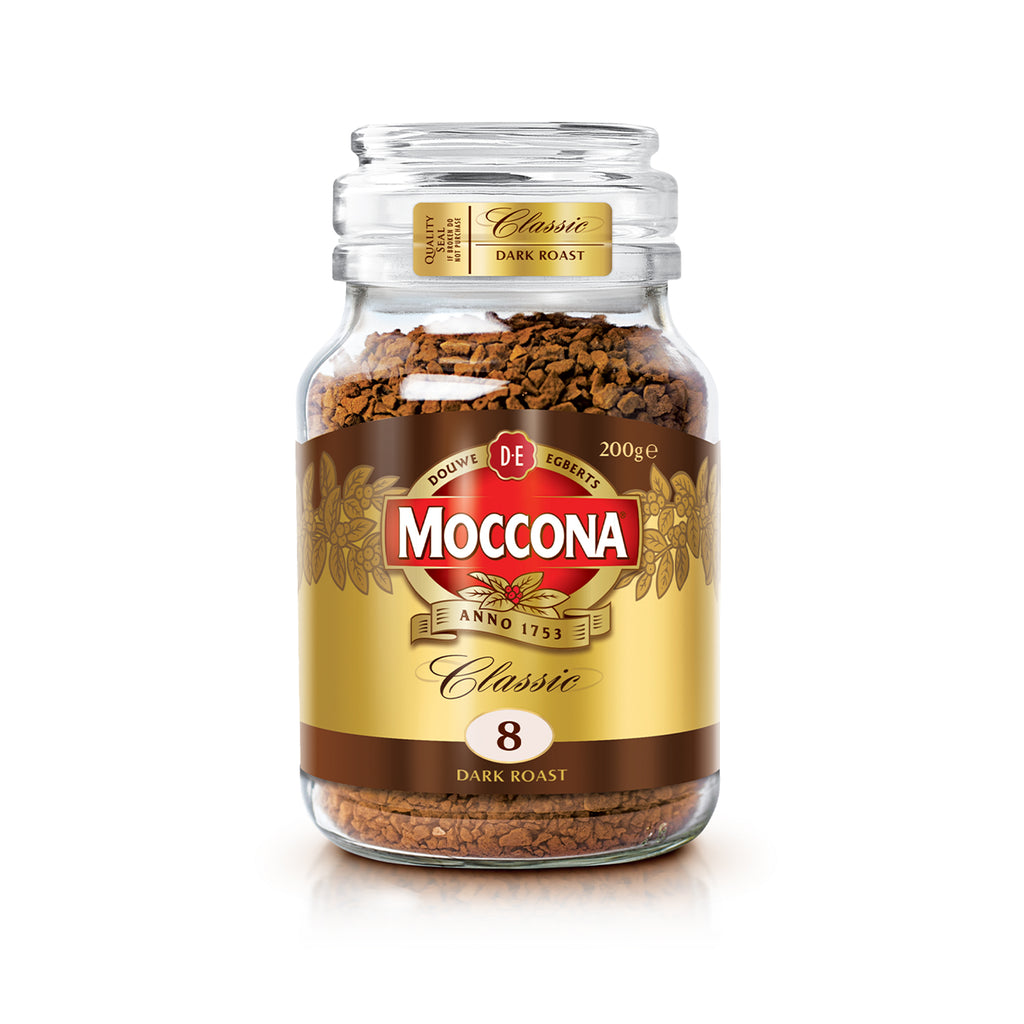 Moccona Classic Dark Roast Intensity 8 Freeze Dried Instant Coffee 200g