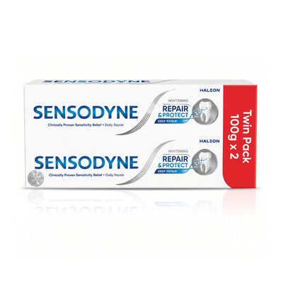 Sensodyne Repair and Protect Whitening Toothpaste 100g x2