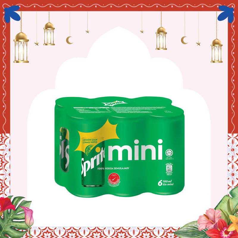 Sprite Mini Can Pack 180ml x 6