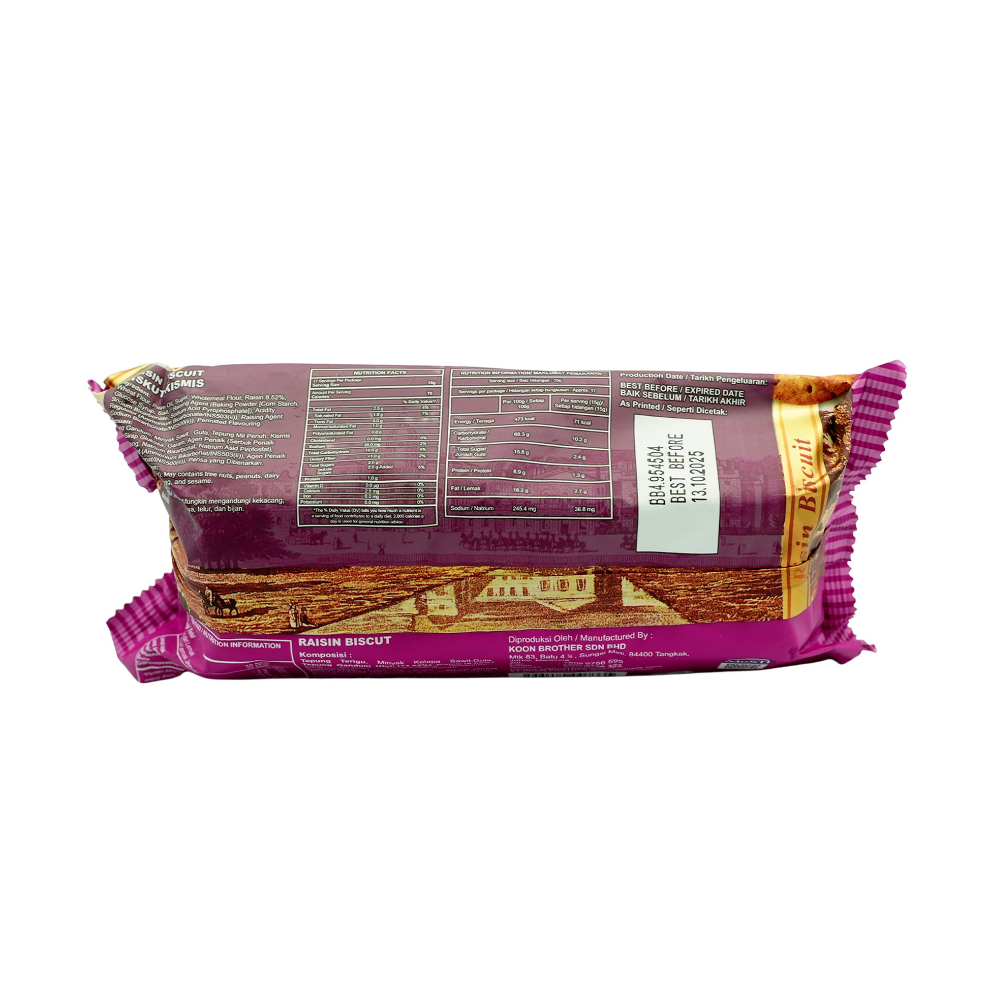 MYBIZCUIT DIGESTIVES RAISIN BISCUIT 250G